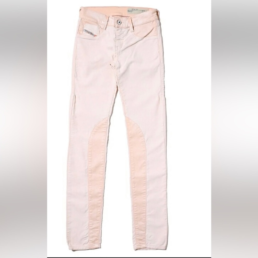 Diesel Ridee Womens 0606N Stretch Jeans Light Pink W28